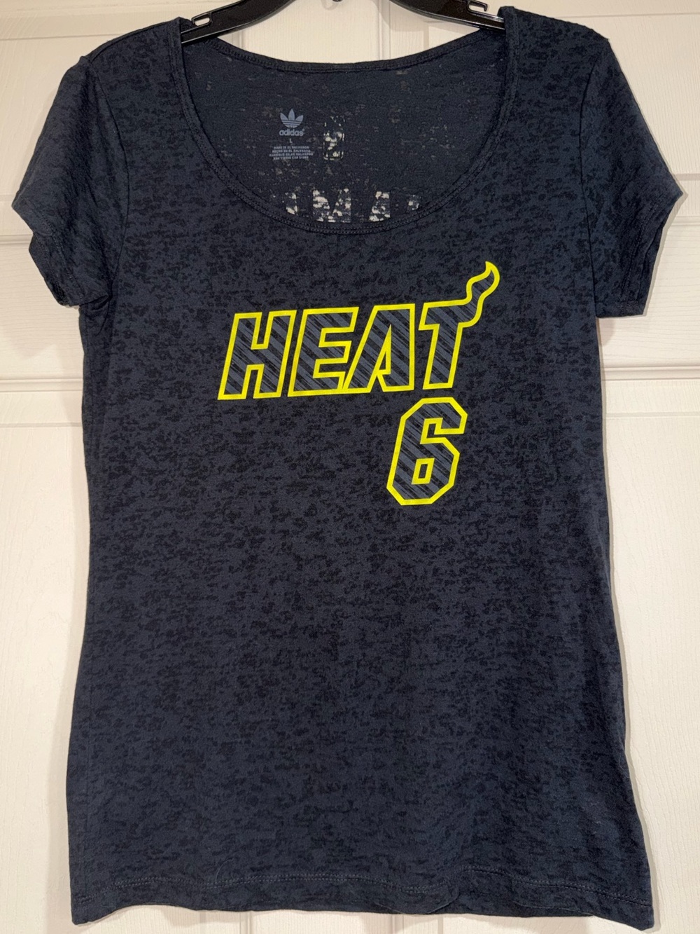 Women’s Adidas Lebron James Miami Heat T Shirt